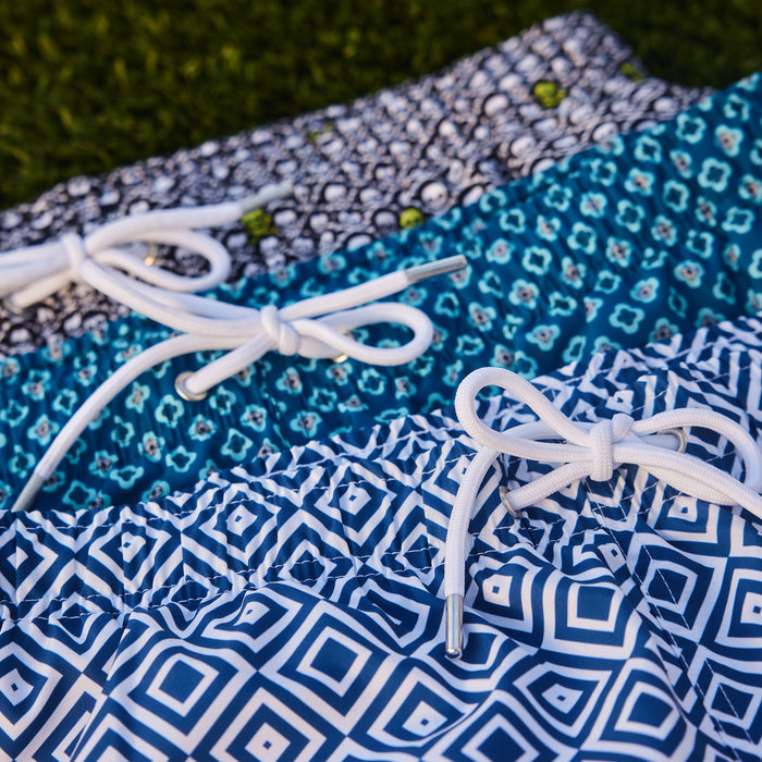 Riviera Swim Trunk Blue Coast