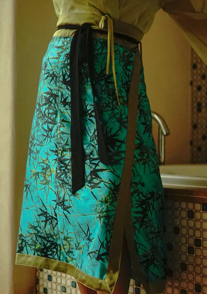 Ru Qun Green Bamboo Silk Set