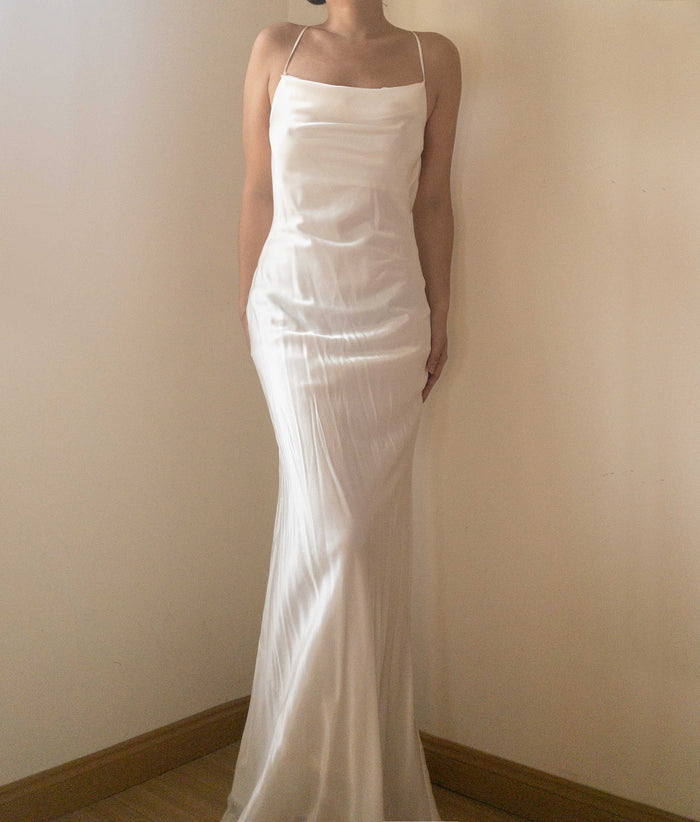 Ryleigh Draped Mulberry Silk Dress