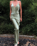 Sage Green Silk Set