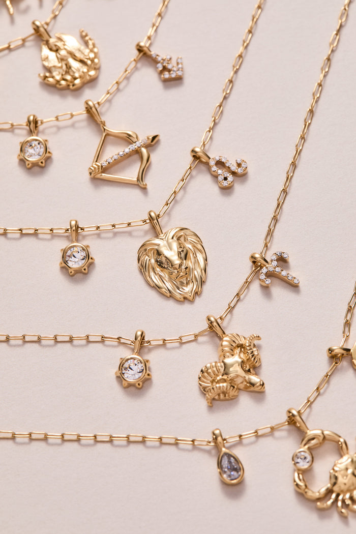 Sagittarius Zodiac Charm Cluster Necklace