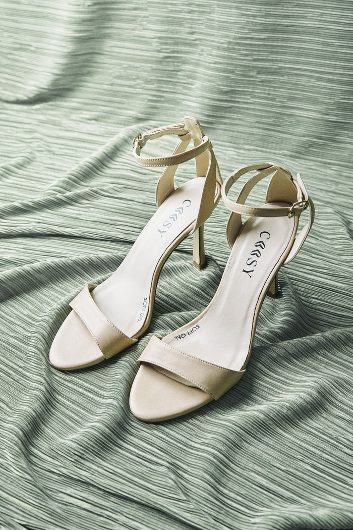 SANDALIAS PIEL BEIGE