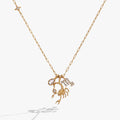 Scorpio Zodiac Charm Cluster Necklace