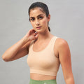 Seamless Solid women's seamless Sports Bra - Nude