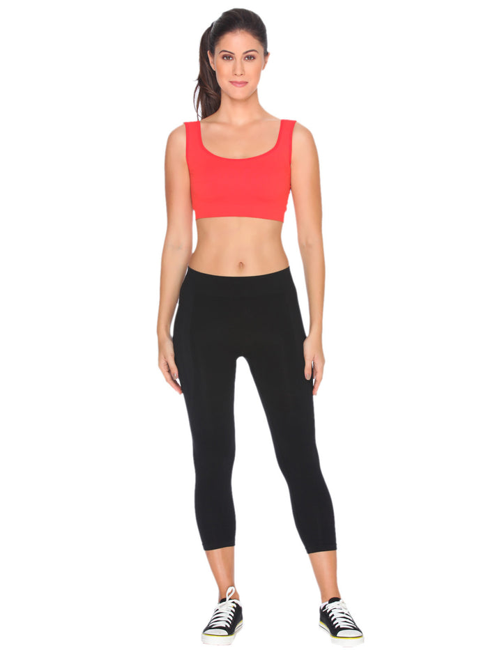 Buy C9 Airwear Seamless Sports Bra for Women - Red