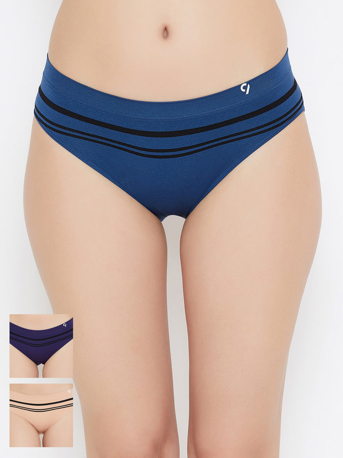 Seamless Striped Panty for Female Combo
