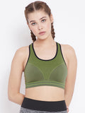 C9 Airwear Seamless Women's Active Sports Bra - Olive