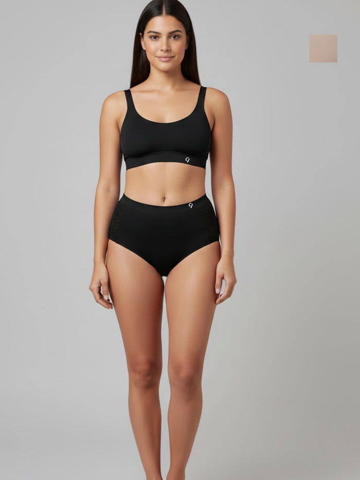 Seamless Women's High Rise Breathable & Comfort Hipster (Pack Of 2)