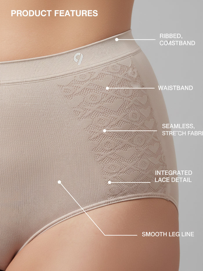 Seamless Women's High Rise Breathable & Comfort Hipster (Pack Of 2)