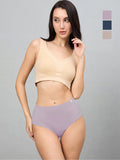 Seamless Women’s High-Rise Soft & Lightweight Hipster Briefs (Pack of 3)
