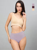 Seamless Women’s High-Rise Soft & Lightweight Hipster Briefs (Pack of 3)