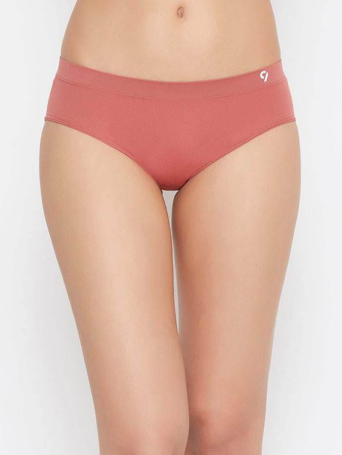 Seamless Women's Mid Waist Solid Panty