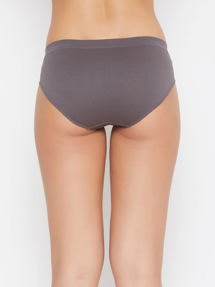 Seamless Women's Mid Waist Solid Panty