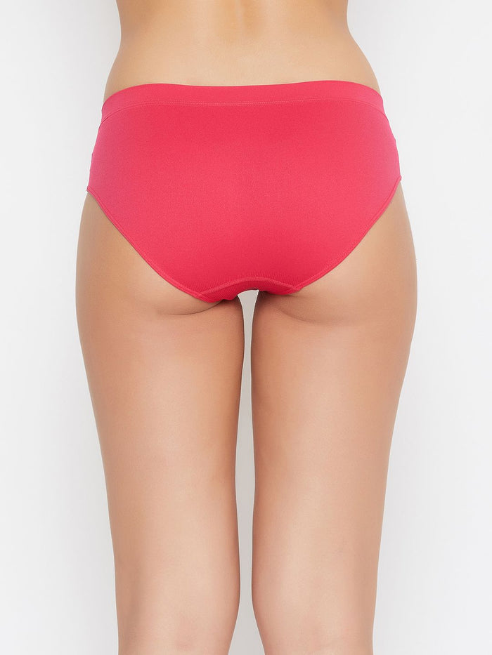 Seamless Women's Solid Mid Rise Combo Panty