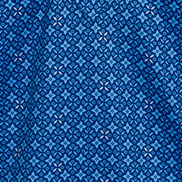 Semi-Spread Collar Polo Lattice Blue