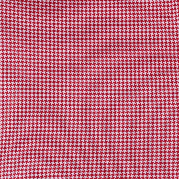 Semi-Spread Collar Polo Red Houndstooth Original