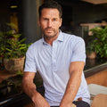 Semi-Spread Collar Polo Scottsdale Navy Spheres Original