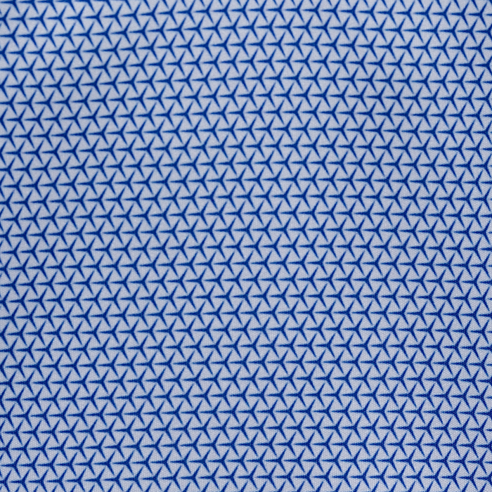 Semi-Spread Collar Polo Turbo GT White with Blue