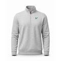 South Florida Heather Cloud Cotton Quarter Zip Pullover Light Grey