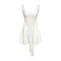 Summer Rain Backless Lace up Bow Evening Dress