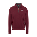 Texas A&M Merlot Heather Cloud Cotton Quarter Zip Pullover