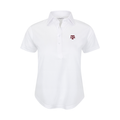Texas A&M Women's Cap Sleeve Semi Spread Polo White