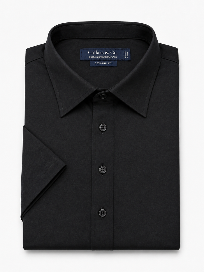 The Original Dress Collar Polo™ Black