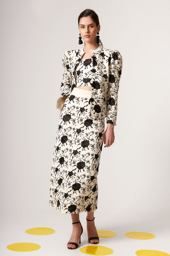 TOP LORENZA  NEGRO/BLANCO