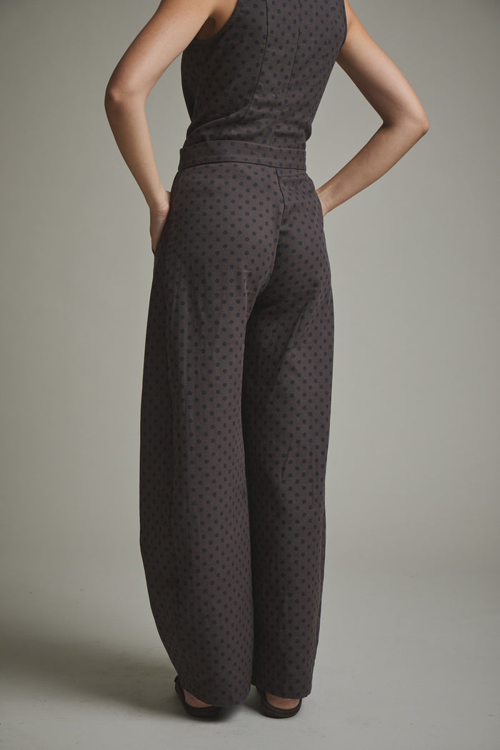 TOP POLKA MARRON
