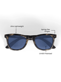 Tortoise Square Sport Sunglasses - Polarized UV400 for Men & Women