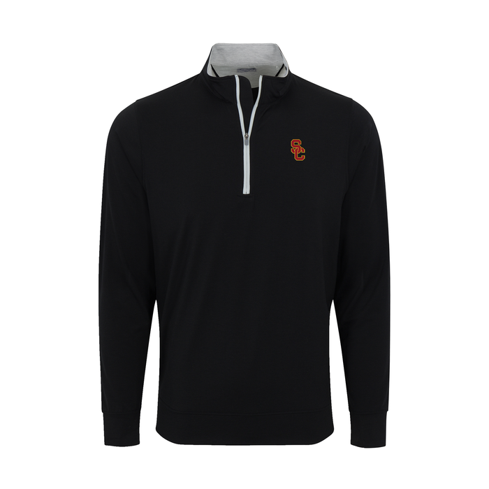 USC DriRelease® Performance Pullover Black with Light Grey Trim