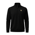Vanderbilt Cloud Cotton Quarter Zip Pullover Black