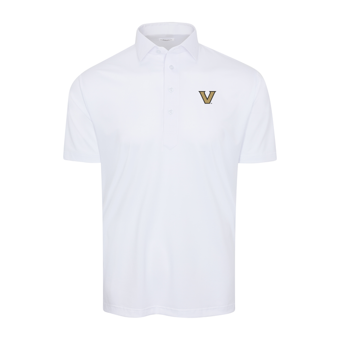 Vanderbilt Semi-Spread Collar Polo White