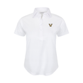 Vanderbilt Women's Cap Sleeve Semi Spread Polo White