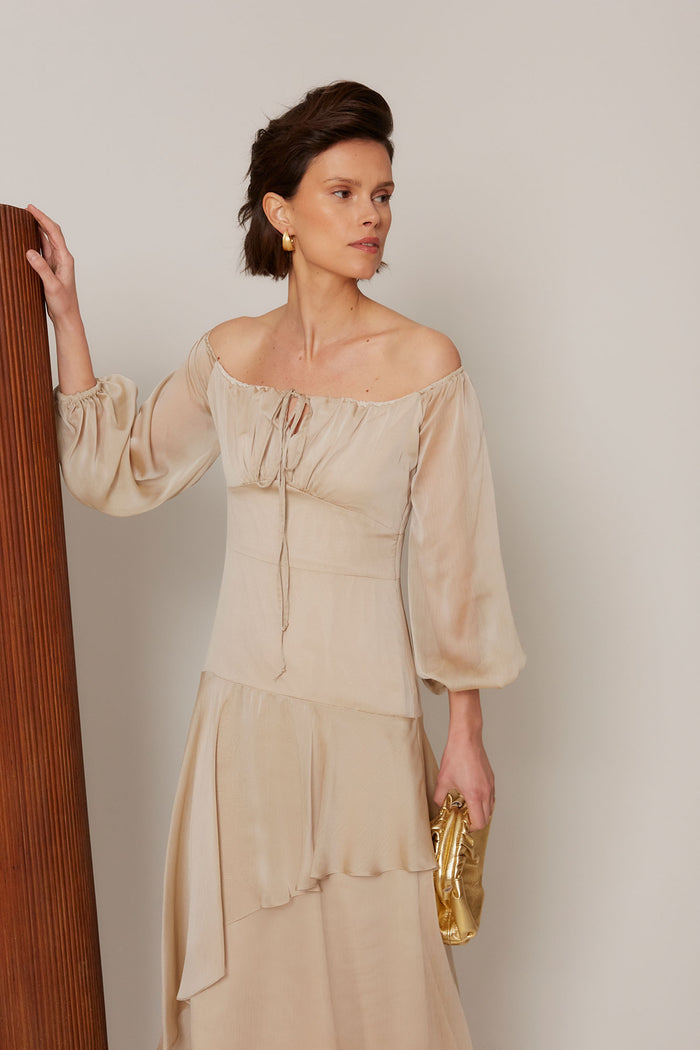 VESTIDO AINHOA BEIGE