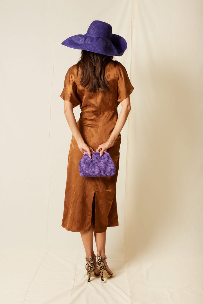 VESTIDO ALBA MARRON
