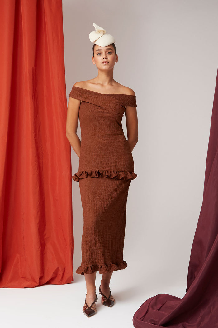 VESTIDO AMADORAMARRON