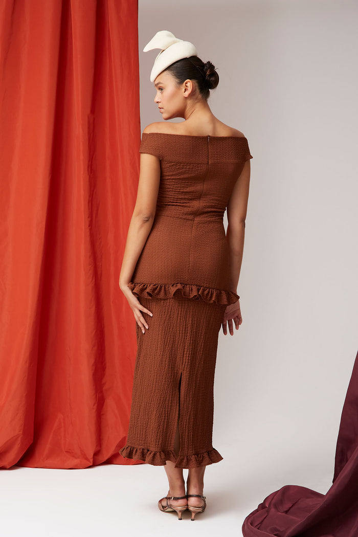 VESTIDO AMADORAMARRON