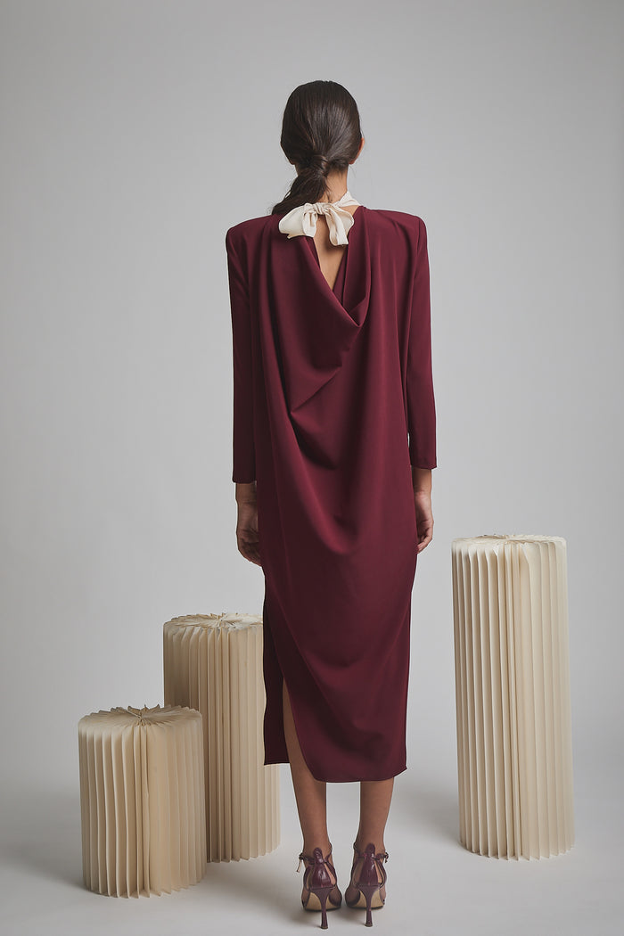VESTIDO ANAHERA BURDEOS