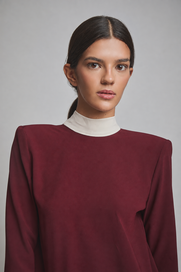 VESTIDO ANAHERA BURDEOS