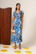 VESTIDO CAMELITA AZUL