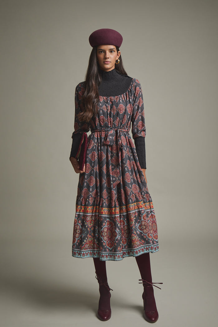 VESTIDO CIELA MARRON