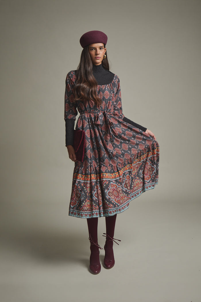 VESTIDO CIELA MARRON