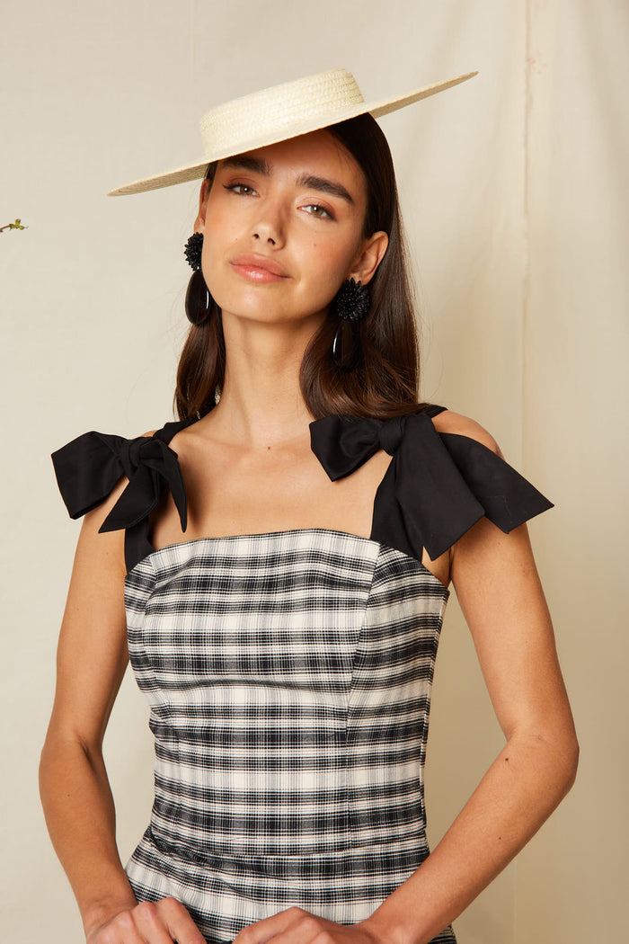 VESTIDO FRANCESCABLANCO/NEGRO
