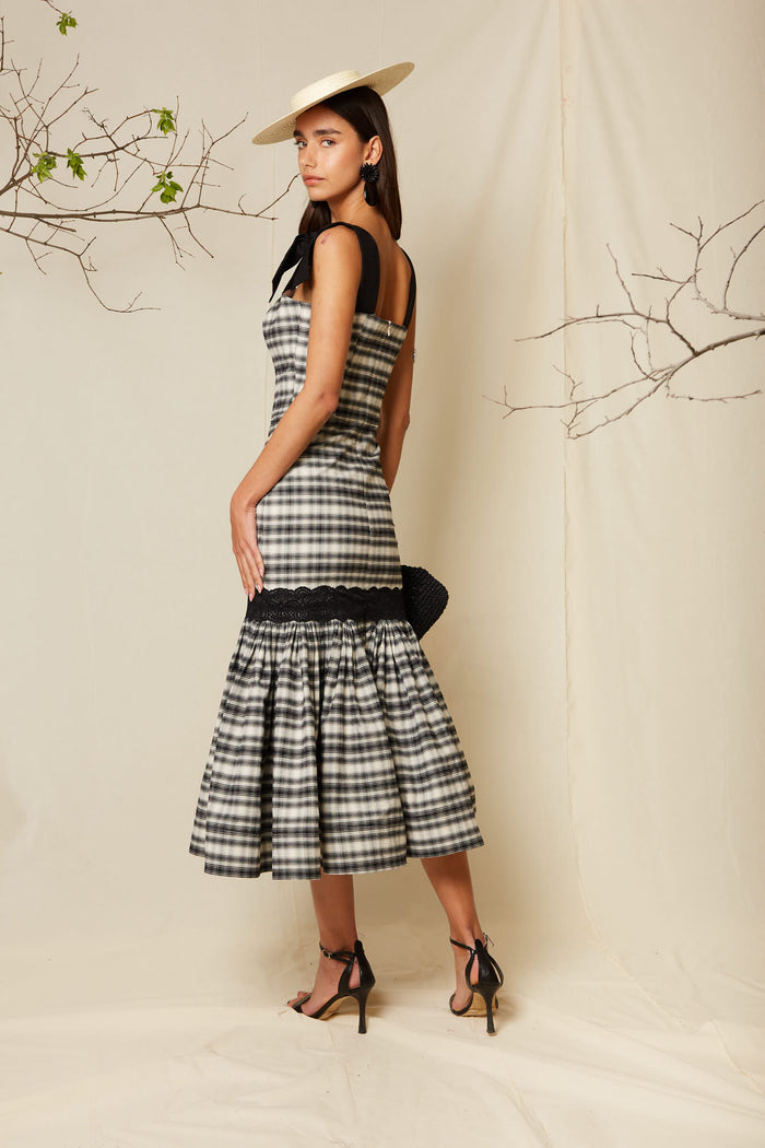 VESTIDO FRANCESCABLANCO/NEGRO