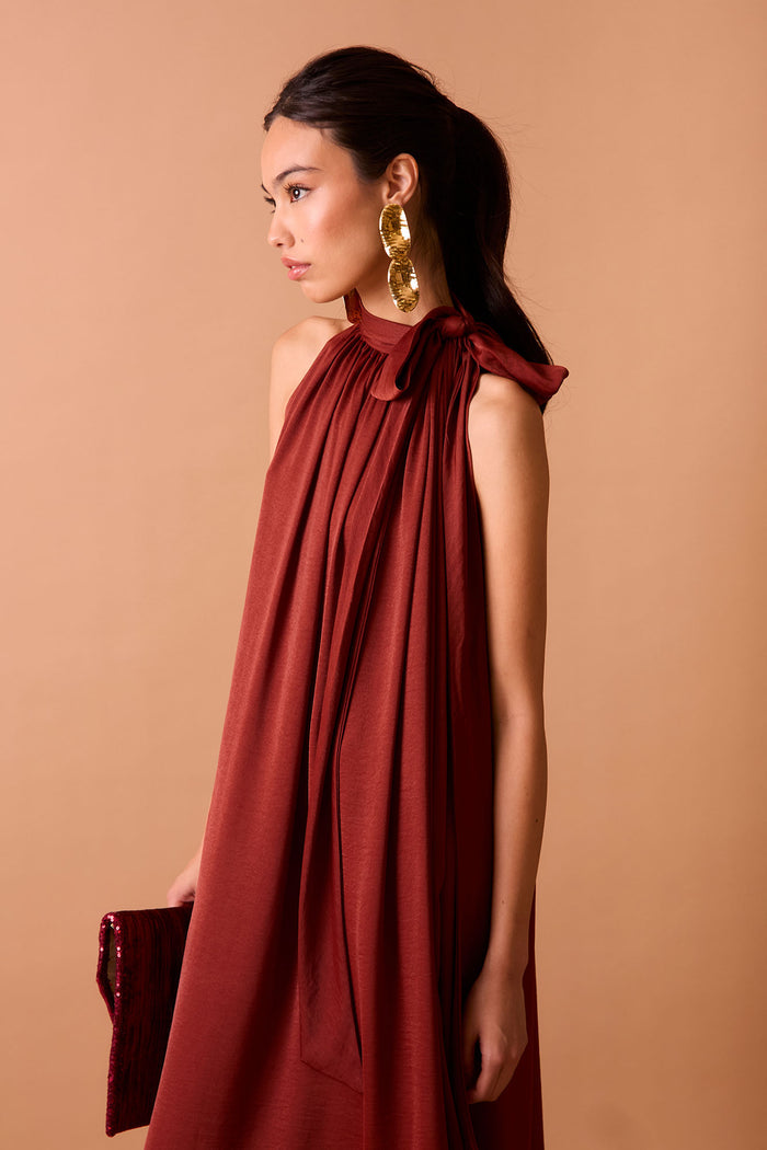 VESTIDO GRETA TEJA
