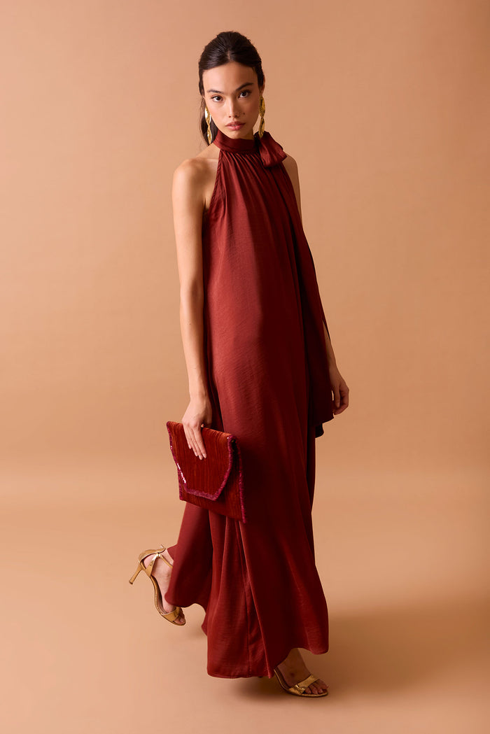 VESTIDO GRETA TEJA