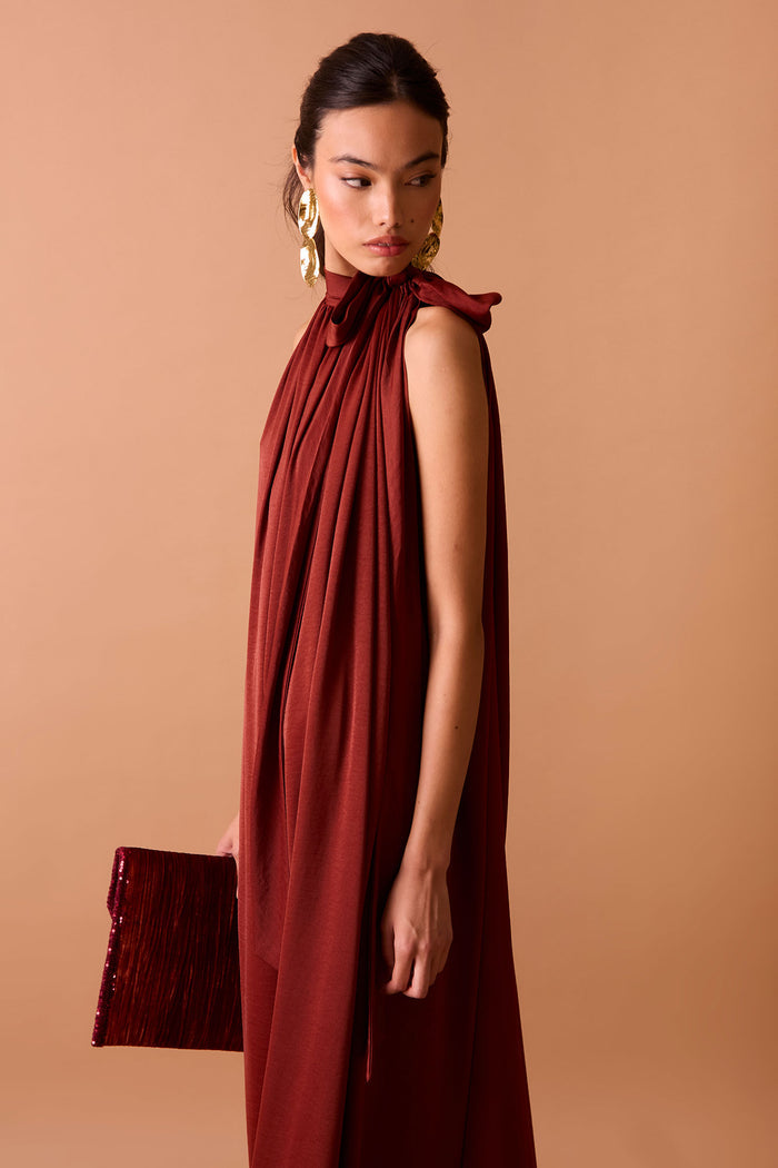 VESTIDO GRETA TEJA