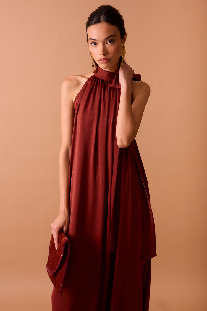 VESTIDO GRETA TEJA