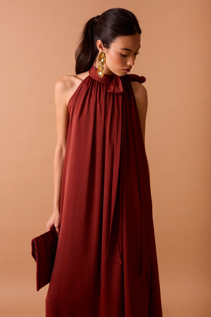 VESTIDO GRETA TEJA